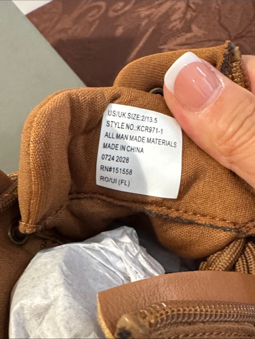 Kenneth Cole Kids Suede Lace-Up Ankle Boot. Size 2.